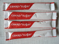 Отдается в дар сахар в пакетиках