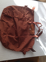 Отдается в дар Новая сумка дорожная складная коричневая на кнопке для тех кто много путешествует
