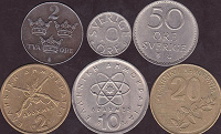 Отдается в дар Монеты Швеции и Греции