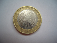 Отдается в дар Монета 1 евро Германия 2002год