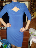 Отдается в дар Синее платье размер 42-44