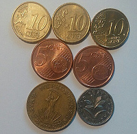 Отдается в дар монеты Европы