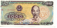 Отдается в дар Вьетнам — 1000 Донг 1988 UNC