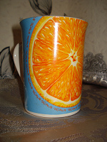 Отдается в дар чашка с апельсинами