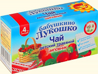 Отдается в дар Чай детский Бабушкино Лукошко Шиповник с 4 мес.
