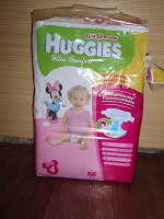 Отдается в дар Подгузники Huggies Ultra Comfort для девочек