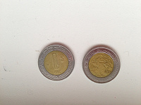 Отдается в дар 2 монеты из Мексики