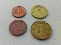 Отдается в дар Латвийские монеты