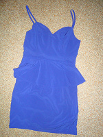 Отдается в дар Синее платье размер 42 на рост до 165