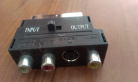 Отдается в дар Переходник SCART — S-Video/RCA (тюльпан)