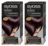 Отдается в дар Краска для волос " Syoss ". 2 упаковки. Цвет тёмно-фиолетовый