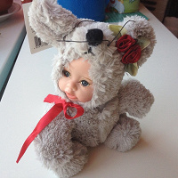 Отдается в дар Кукла в костюме мышки