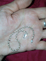 Отдается в дар браслет серебро с позолотой 17 см. Италия