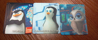 Отдается в дар Карточки 3D Пингвины из «Магнита»