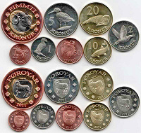Отдается в дар набор монет 2011 года Фарерские острова
