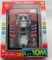 Отдается в дар Планшет 3D говорящий Кот Том интерактивный