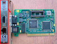 Отдается в дар Плата Madge Smart 16/4 PCI Ringnode BM2