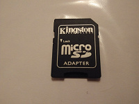 Отдается в дар Подарю переходник с micro sd на sd карту