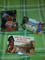 Отдается в дар ретро открытки с девушками — привозные