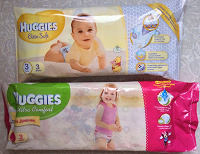 Отдается в дар памперсы Huggies на 5-9 кг и на 12-22 кг