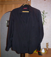 Отдается в дар черная мужская рубашка хлопок