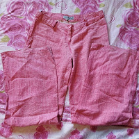 Отдается в дар Летние розовые женские брюки 44 р.