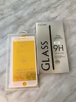 Отдается в дар Белое защитное стекло на айфон 7 plus