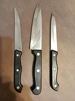 Отдается в дар 3 кухонных ножа