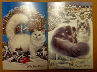 Отдается в дар Коты на открытках