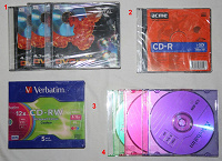Диски CD и DVD для записи, новые