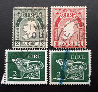 Отдается в дар Стандартные марки Ирландии.