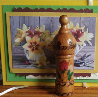 Отдается в дар Деревянный футляр от розового масла из Болгарии