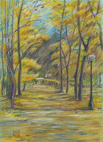 Отдается в дар рисунок «Осень в парке»