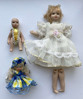 Отдается в дар Фарфоровые куколки-малышки под реставрацию
