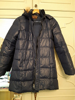 Отдается в дар Куртка женская, наполнитель пух-перо, бренд Вестленд, размер 44-46, цвет синий