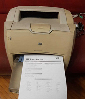 Отдается в дар Принтер лазерный HP LazerJet 1200.