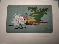 Отдается в дар Японская гравюра, открытка