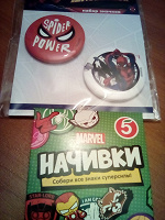 Отдается в дар Значки+начивка Marvel