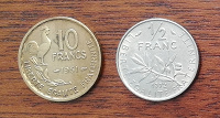 Отдается в дар Монеты доевровой Франции