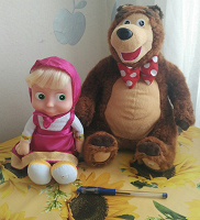 Отдается в дар Мягкие игрушки Маша и медведь