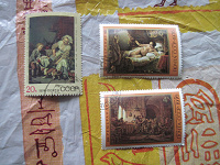 Отдается в дар марки СССР, серия «живопись», 1974 и 1976 г