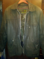 Отдается в дар Куртка мужская кожаная на меховой подкладке (размер XL)