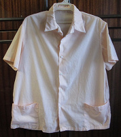 Отдается в дар Рубашка мужская с коротким рукавом, размер 50 ворот 41