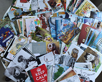 Отдается в дар Примерно 270 чистых открыток для посткроссинга