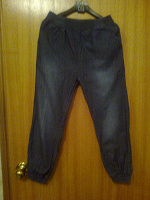 Отдается в дар Тонкие брюки под «джинсу» для девочки размер 134