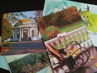 Отдается в дар Осень на открытках. Подписанные открытки.