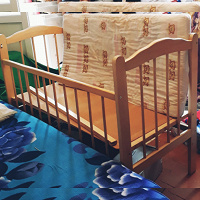 Отдается в дар Детская кровать деревянная