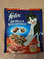 Отдается в дар Корм для кошек Felix «двойная вкуснятина» с мясом