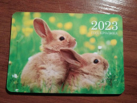 Отдается в дар Календарики с кроликами.