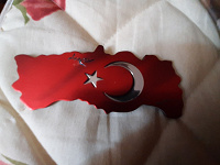 Отдается в дар Магнит турецкий флаг